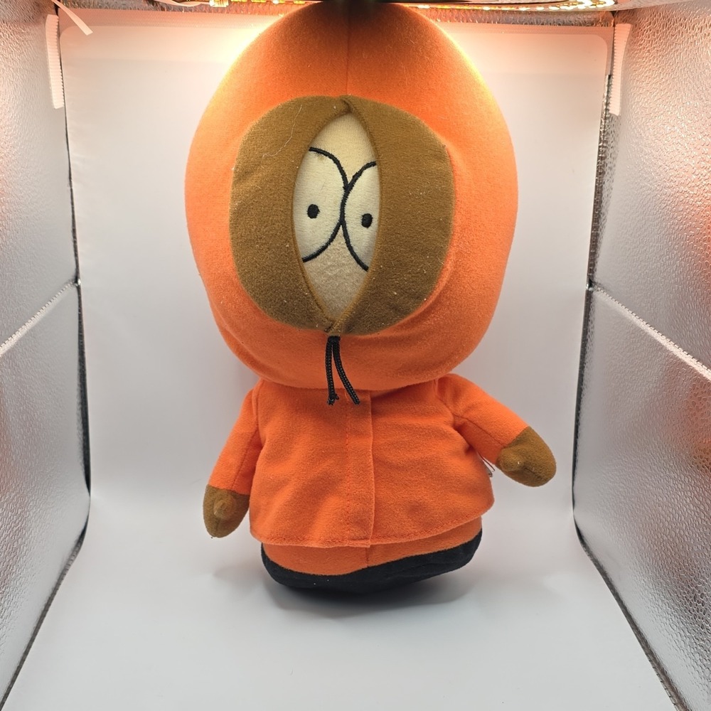 South Park Kenny Medium Plush Stuffed Toy Orange Brown Black Hooded 12in